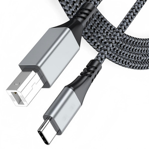 Type C To <b>Usb</b> Printer Data <b>Cable</b> 0.3M 1M 2M 3M Length Copper Wire Nickel Plating Fast <b>Charging</b> For Laptop Keyboard - Product Image 1