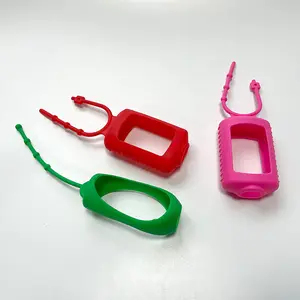 다채로운 향수병 실리콘 슬리브 물병 미끄럼 방지 커버 손 소독제 보호대