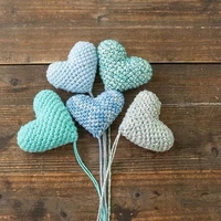 Ornements de ballons d'amour, accessoires en laine crochetés à la main, accessoires de studio photo, accessoires photo pour bébé, cœurs d'amour
