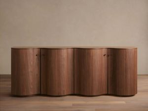 Console moderne en bois massif sur mesure avec tiroir pour salon, <span class=keywords><strong>buffet</strong></span> de grande capacité - Meuble de maison durable - Product Image 1