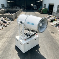 Pistolet de brumisation à batterie 80m, pulvérisateur intelligent, canon de brumisation d'eau, machine de brumisation industrielle à vendre