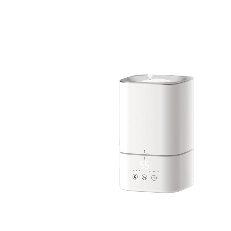 New Smart Desktop Ultrasonic Humidifier Humidistat Bedroom Large Capacity Household Multifunctional Heavy Fog Volume Light Sound
