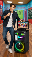 Unidad de Altavoz RMS Power de 50 W, Woofer de 12 Pulgadas + Tweeter, Amplificador Digital y Procesador Android 11, Listo para Fiestas, LED RGB
