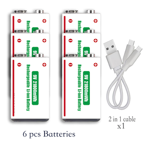 <span class=keywords><strong>แบ</strong></span><span class=keywords><strong>ต</strong></span><span class=keywords><strong>เต</strong></span>อรี่ลิเธียมไอออน 9V 2420mAh ชาร์จได้ผ่านพอร์<span class=keywords><strong>ต</strong></span> Micro USB C ความจุ<span class=keywords><strong>เต</strong></span>็ม 2420mAh <span class=keywords><strong>แบ</strong></span><span class=keywords><strong>ต</strong></span><span class=keywords><strong>เต</strong></span>อรี่ลิเธียมไอออน 9V - Product Image 1