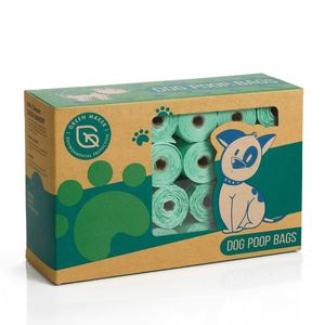 Factory Custom Packaging 100% <b>Compostable</b> Pet Waste <b>Bags</b> Biodegradable Dog Poop <b>Bags</b> - Product Image 2