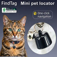 Mini traceur GPS pour animaux de compagnie, balise anti-perte intelligente, localisateur léger pour chats et chiens, localisateur de clés, traceur de bagages et de sacs à dos pour iOS et Android