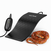 Tapis chauffant intelligent WiFi REPTIZOO pour reptiles avec thermostat 23W 8 x 12 pouces, chauffage sous terrarium, étanche IPX7 pour terrarium de 40 gallons