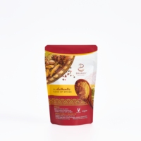 Sachet d'emballage alimentaire en PE de qualité alimentaire avec fenêtre, personnalisable, pour assaisonnements et condiments, à fond plat