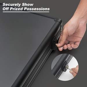 कार्ड एल्यूमीनियम ग्लास व्यापार के लिए कार्ड डिस्प्ले केस बड़ा पोर्टेबल ट्रेडिंग कार्ड डिस्प्ले केस - Product Image 5