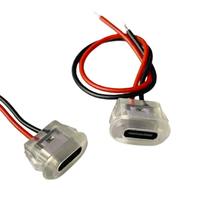 USB Type-C 2pin nữ nối cáp lớn hiện tại không thấm nước dây hàn đồng cho điện thoại di động sạc FPC điện - Product Image 3