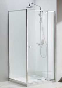 Kits de pantalla de cabina de ducha prefabricadas, recintos de ducha deslizantes de vidrio templado para Baño - Product Image 2