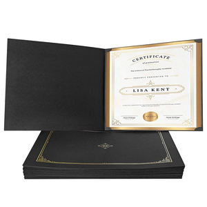 Diplôme de couverture en papier personnalisé NAVY 8.5*11 pouces - Product Image 1