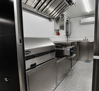 Camionnette de vente de crème glacée Aobote avec logo personnalisé, résistante à la rouille, équipement de cuisine complet, nettoyage facile, utilisation en extérieur