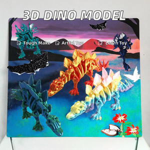 Wanxiong 2025 Nouveau Modèle Créatif de Squelette de Dinosaure (Stégosaure, T-Rex) en PLA Imprimé en 3D, Jouet de Décoration pour la Maison - Product Image 2