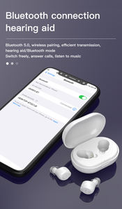 เครื่องช่วยฟังดิจิตอลพร้อมฟันสีฟ้าพร้อมชิ้นส่วนทั้งเครื่องช่วยฟังฟันสีฟ้า TWS แบบชาร์จไฟได้ขายทั้งชุด - Product Image 5