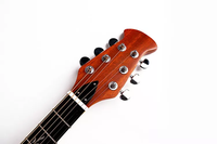 Guitare acoustique-électrique personnalisée en gros à prix abordable - 41 pouces, trou en forme de grappe, équipée d'un égaliseur 7545, finition ultra brillante