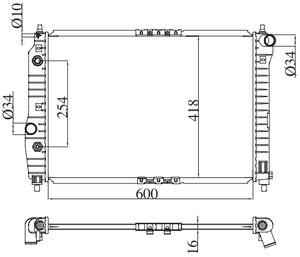 Radiadores de Motor de Repuesto para Automóvil para <span class=keywords><strong>GMC</strong></span> Aveo 1.4i 16V 05- AT Oe5490779/96536526/96443479/96816484/96536527/96443478 - Product Image 6