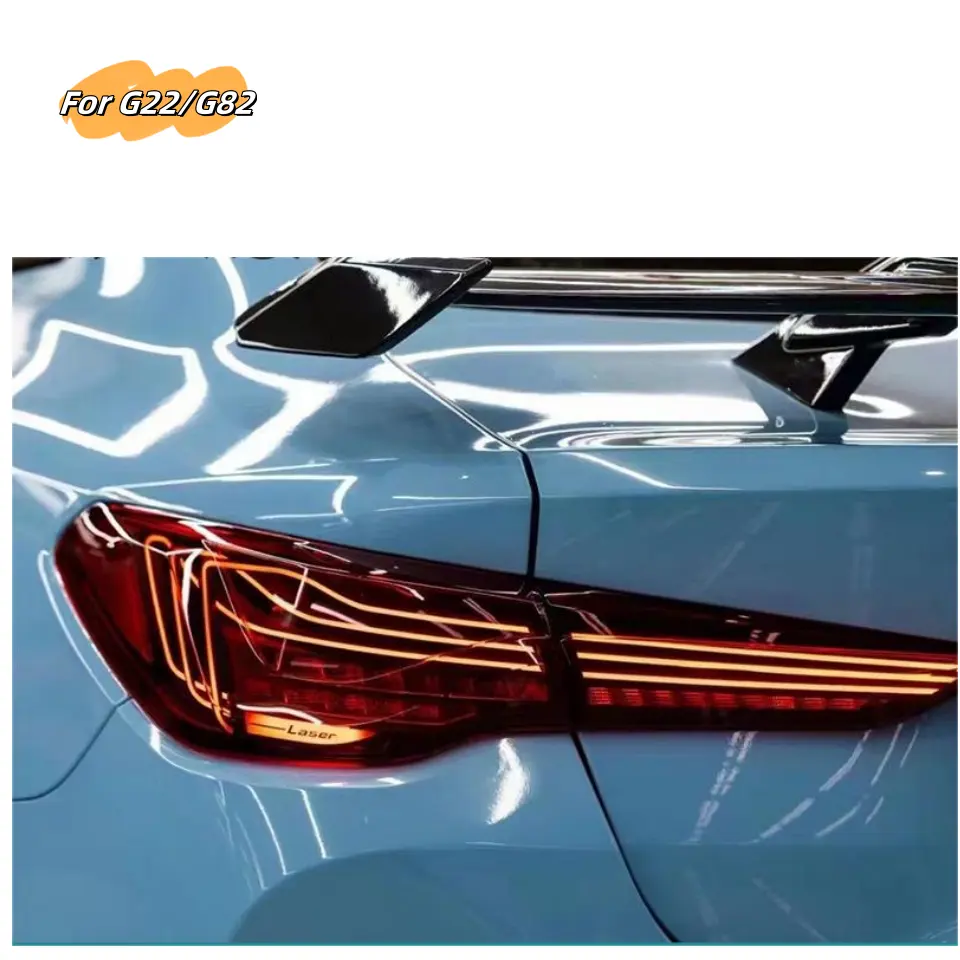 MRD apto para BMW nueva serie 4 G22 G82 2020-2022 M4 CSL Led luz trasera láser coche LED lámpara trasera RGB