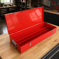 Fabrication sur mesure de boîtes à outils en tôle d'acier avec compartiments, boîte de rangement portable pour atelier, service OEM ODM