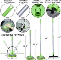MEIQING MQCK017 Kit de lavage multifonctionnel avec raclette pour pare-brise, brosse à pneus, plumeau, serviettes en microfibre et manche télescopique en plastique et aluminium