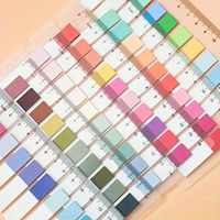 Lot de 6 blocs-notes autocollants multicolores de 1200 feuilles, avec numéros de page inscriptibles, pour marquage et notes adhésives