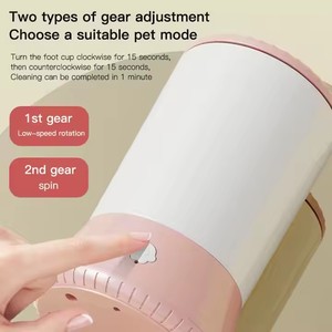 Nuovo Pulitore Automatico Ricaricabile per <span class=keywords><strong>Zampe</strong></span> di Animali Domestici, Tazza Portatile per Lavaggio Piedi di Cani con Spazzole in Silicone - Product Image 3