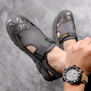 Sandalias de malla para hombre JW, con punta abierta, transpirables, informales, para la playa y el verano. - Product Image 2