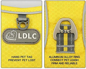 नो-पुल डॉग हार्नेस-अनुशंसित समायोज्य चिंतनशील ऑक्सबोर्ड आसान-नियंत्रित आउटडोर चलने वाले हार्वे सेट - Product Image 3