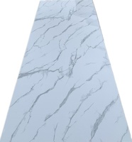 Tablero de PVC UV de Alto Brillo con Acabado Mármol, 1220x2440mm, 3mm, Impermeable, Resistente al Fuego, Revestimiento de Plástico Tipo Piedra para Renovación de Interiores Comerciales