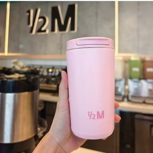 304 Stainless Steel <b>Vacuum</b> Insulated Coffee Cup with Straw & Graduations <b>Portable</b> Modern Minimalist Design for Outdoor Travel - Product Image 3
