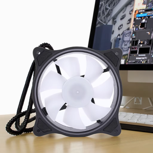 Kipas Casing Komputer Desktop Speedy 12CM RGB LED Ball Bearing Mute dengan Pendingin Plastik dan Antarmuka Daya <span class=keywords><strong>3</strong></span> Pin untuk Pembuangan Panas - Product Image 2