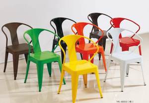 Wholesale Large Armchairs Industrial Furniture High-back <b>Stackable</b> Retro Style Coffee Shop Metal Fixed Armrest Steel bar <b>Chairs</b> - Product Image 6