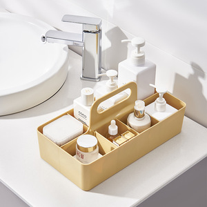 Office Organizer <b>Storage</b> <b>Box</b> Rectangle <b>Stackable</b> With Compartments For Desk Drawer Household Use - Product Image 5