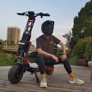 Scooter Eléctrico Geofought R8 con Batería de Litio de 30-100Ah, Pedal Ancho, Carga Máxima de 200 kg, Larga Distancia de 300 km, 13/14 Pulgadas, 72V, para Adultos - Product Image 1