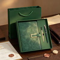 Coffrets cadeaux d'entreprise personnalisés en gros avec kit de carnet en cuir A5 pour anniversaires d'entreprise et cadeaux d'élus dirigeants