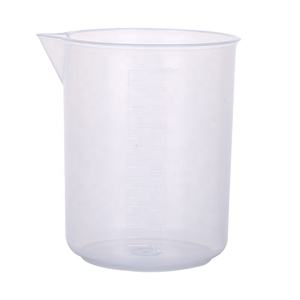 प्रयोगशाला उपभोग्य आपूर्ति डिस्पोजेबल पुनः प्रयोज्य पारदर्शी स्पष्ट पीपी प्लास्टिक रसायन बीकर 100 मिली - Product Image 1