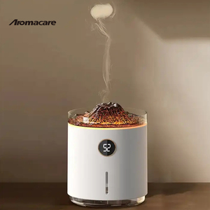 Smart Digital Time Led <span class=keywords><strong>Volcano</strong></span> 3D Flame Jellyfish Volcanic Aroma Difusor - Product Image 6