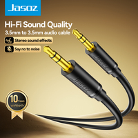 3.5mm Aux Câble TRS Noir Audio Auxiliaire Entrée Adaptateur Mâle Mâle 29AWG AUX Jack Câble pour Microphone Haut-Parleur Ordinateur 29AWG AUX