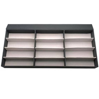 Présentoir de lunettes de soleil personnalisé Porte-lunettes transparent en surface Oxford Lunettes à monture optique Plateaux d'organisation de lentilles optiques Boîte