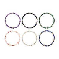 Gemnel 2025 Trendy Bracelet de perles colorées en argent sterling 925 et or 18 carats
