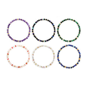 Gemnel 2025 Trendy 925 <b>Sterling</b> <b>Silver</b> 18k Gold Colorful <b>Beaded</b> <b>Bracelet</b> - Product Image 5