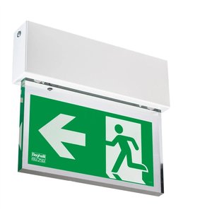 Luminaria Segnaletica di Emergenza Beghelli 30 M 13x36 Cm Freccia Verde Sinistra - Product Image 1