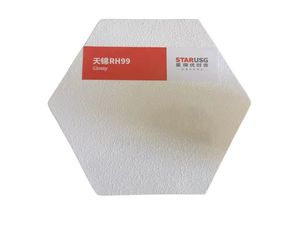 घर के लिए आधुनिक डिजाइन 600 एक्स 600 मिमी छत टाइल्स के लिए आंतरिक घर सजावट खनिज फाइबर शीट - Product Image 2