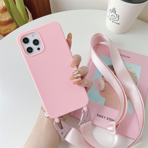 <span class=keywords><strong>Coque</strong></span> de téléphone en silicone <span class=keywords><strong>avec</strong></span> <span class=keywords><strong>cordon</strong></span> tour de cou pour <span class=keywords><strong>iPhone</strong></span> 13 16 14 15 Pro Max Xs 6 7 8 Plus - Product Image 5