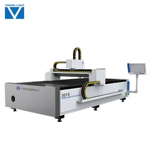 Yosoon petite taille 1300*2500mm machines de découpe laser à fibre cnc industrielles pour le processus de tôle d'acier
