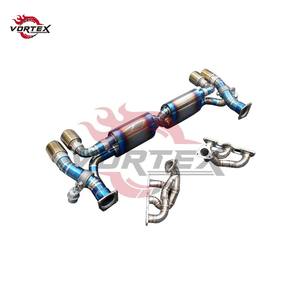 Escape Completo VORTEX Grado 5 Ti Valvetronic para Porsche 911 991.1/991.2 3.0T 2012-2019, Colector + Catback, Punta Quemada, Instalación Directa - Product Image 2