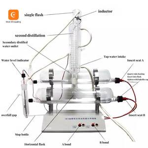 Hoogwaardige automatische dubbele waterdestillatie-installatie met dubbele destillatie voor klinische en onderzoeksLaboratoria - Product Image 2