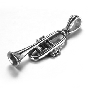 <span class=keywords><strong>Collana</strong></span> da Uomo con Tromba in Acciaio Inossidabile 316L, Gioielli Musicali all'Ingrosso - Product Image 3