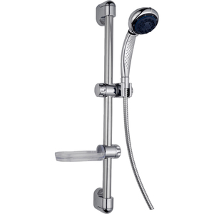 Juego de Sistema de Ducha Deslizante GINEVRA de 8 Chorros Cromado, Diseño Moderno, Herrajes de Baño de Acero Cepillado para Hoteles - Product Image 2