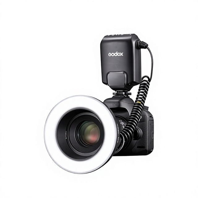 Godox ML150II Second-Generation Ring Light On-Camera Flash UnitCompatible //FujifilmMacro Flash for Insect